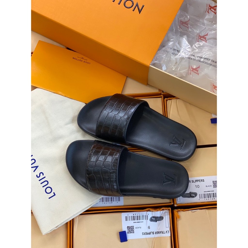 Dép Nam Quai Ngang Vân C*á S*ấ*u