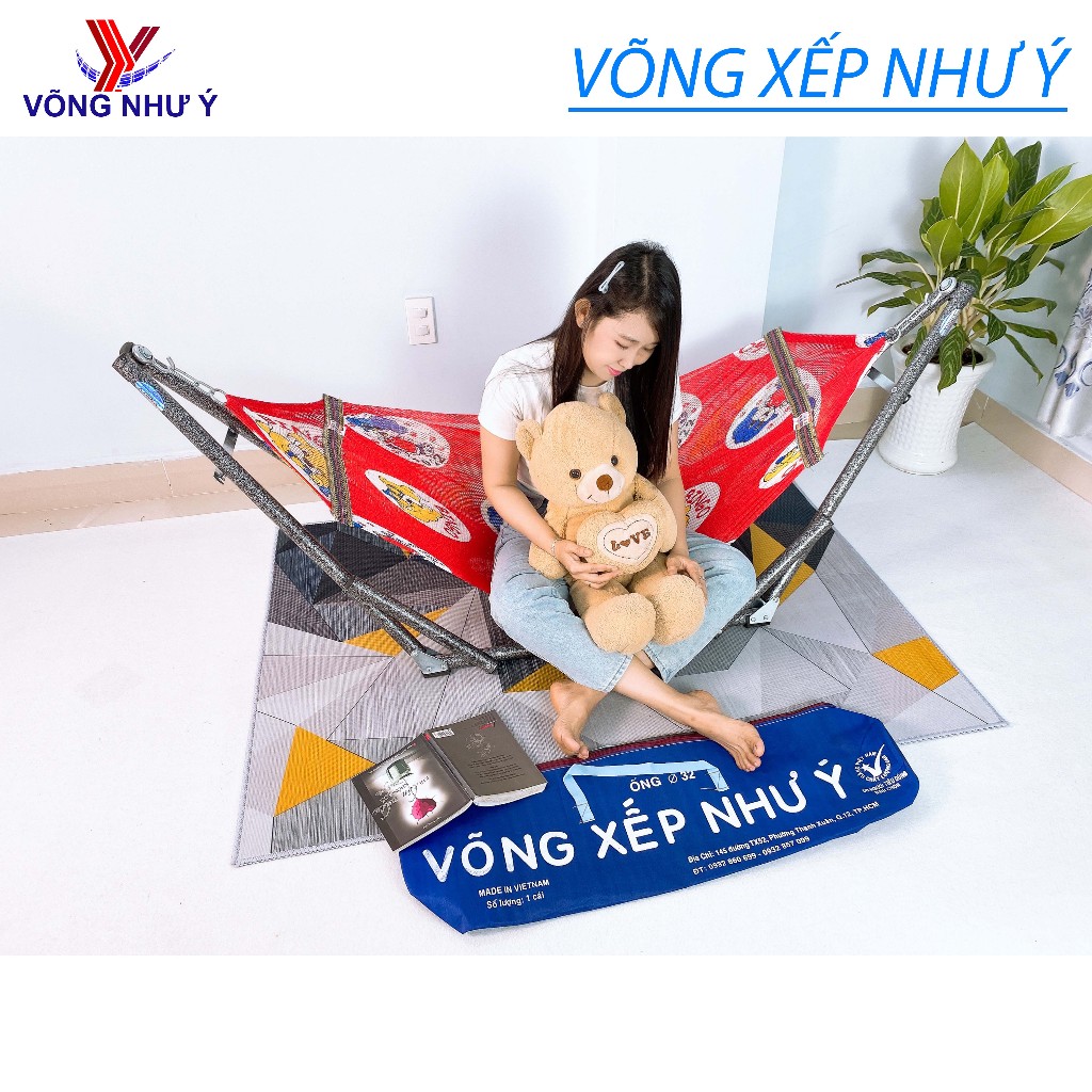 Võng xếp em bé Như Ý cao cấp dày chắc chắn size nhỏ, võng trẻ em gấp gọn cho trẻ rất dễ thương