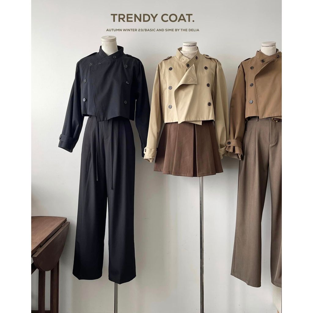 8097 ÁO MANGTO DÀI TAY DÁNG NGẮN NHIỀU CÚC