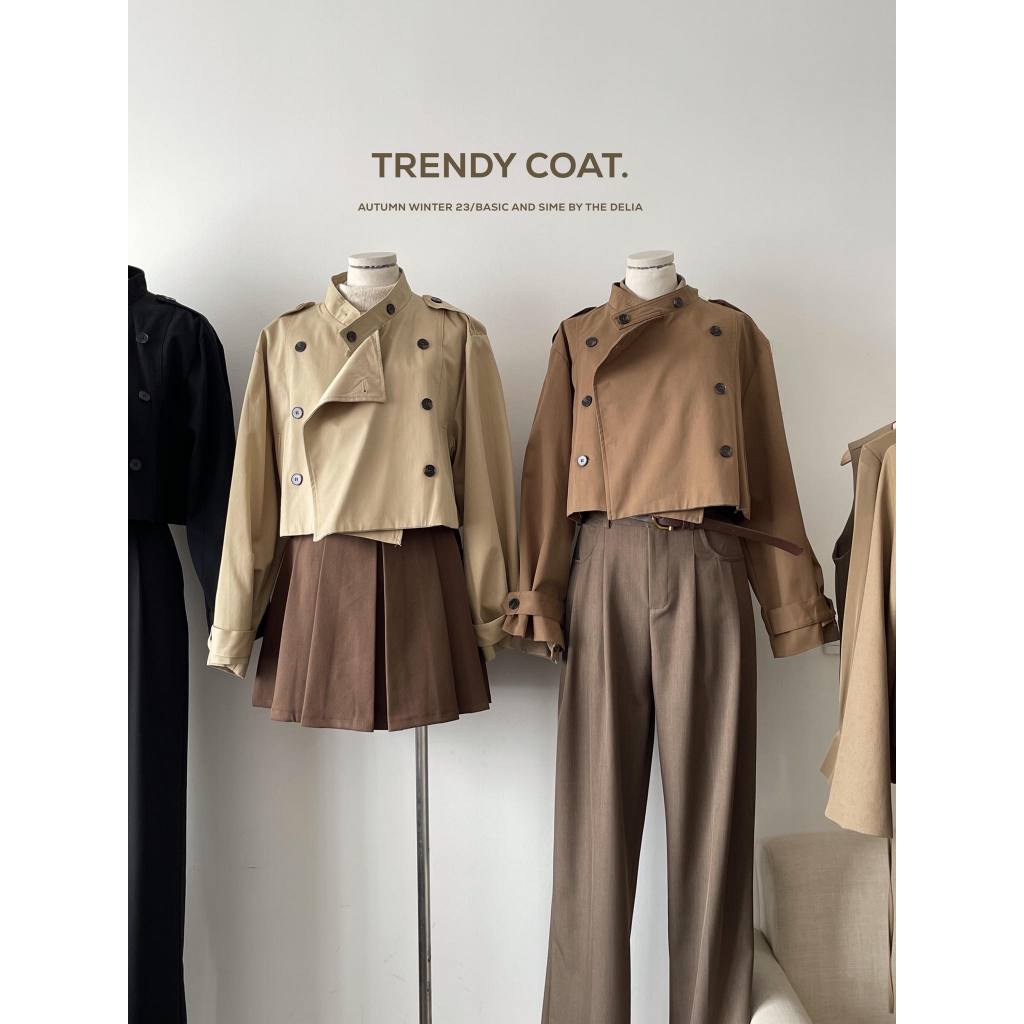 8097 ÁO MANGTO DÀI TAY DÁNG NGẮN NHIỀU CÚC