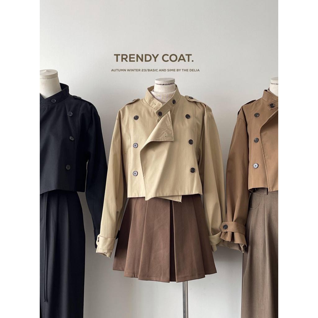 8097 ÁO MANGTO DÀI TAY DÁNG NGẮN NHIỀU CÚC