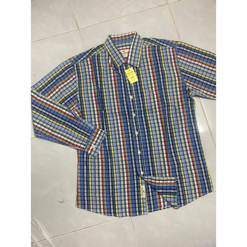 💥Áo Sơ Mi Nam Hollister Tay Ngắn Size 5XL Chất Cotton cao cấp thoáng mát hàng vnxk