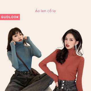 Áo len tăm nữ cổ lọ gudlook form ôm dáng len lông cừu mềm mịn