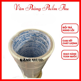 NGUYÊN CÂY BĂNG KEO GIẤY 1.2 1.6 2.4 4.8 cm 9yard viết lên được, cố định giấy vẽ, chặn màu...