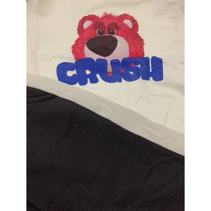 Bộ áo thun quần nỉ gấu dâu cho bé gái BML023