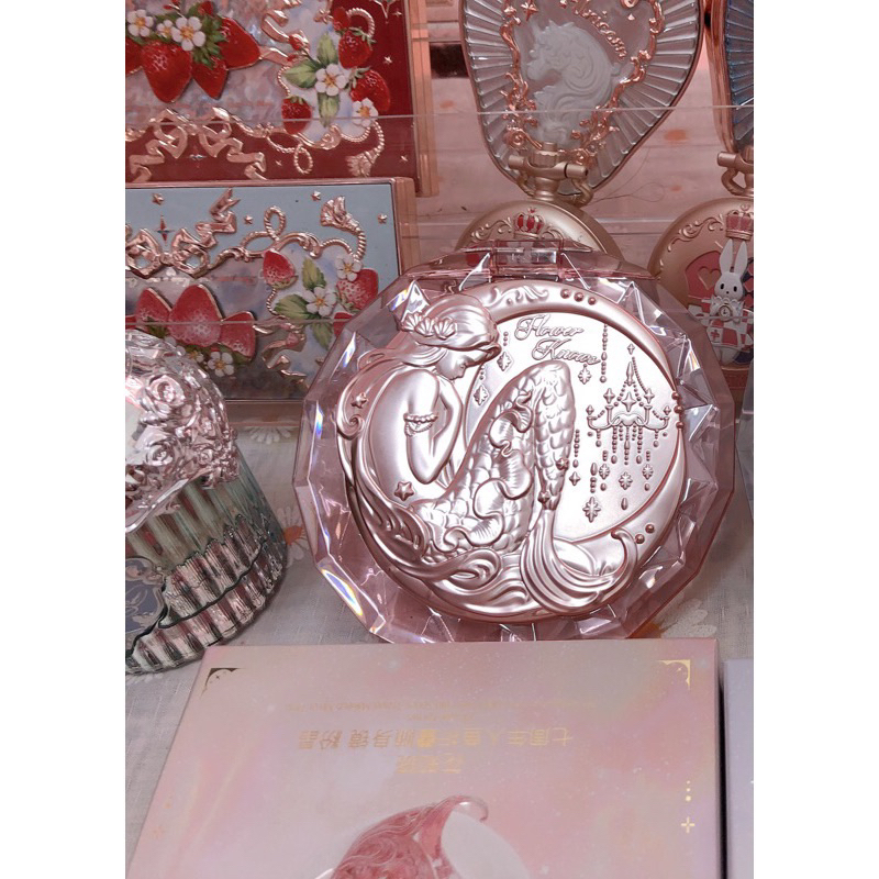 Gương gập cầm tay FLOWER KNOWS 7th Anniversary Moonlight Mermaid Series