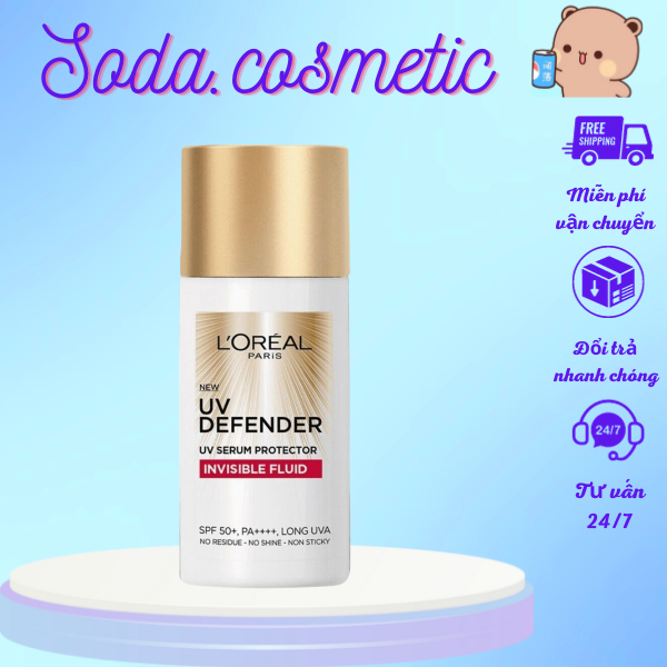 Kem Chống Nắng L’Oreal Paris UV Defender Serum 50ml SPF 50+ x20 - Giúp Thoáng Da Mỏng Nhẹ