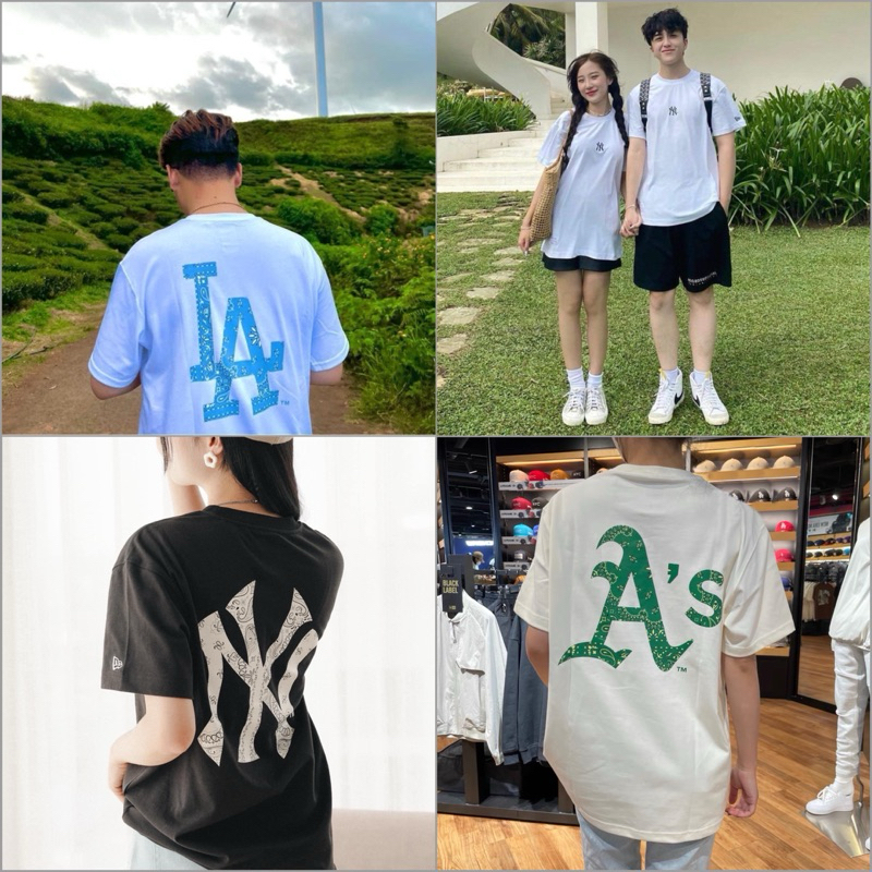 Áo New Era x MLB New York Yankees * Áo Thun New Era LA Dodgers Chính Hãng * NY - LA Paisley T-Shirt