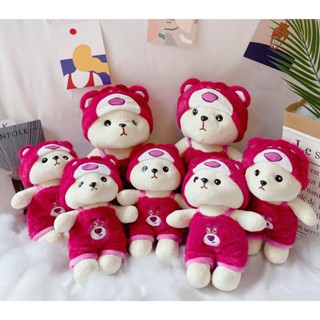  Gấu bông lena đứng cosplay gấu dâu lotso hồng cao cấp 