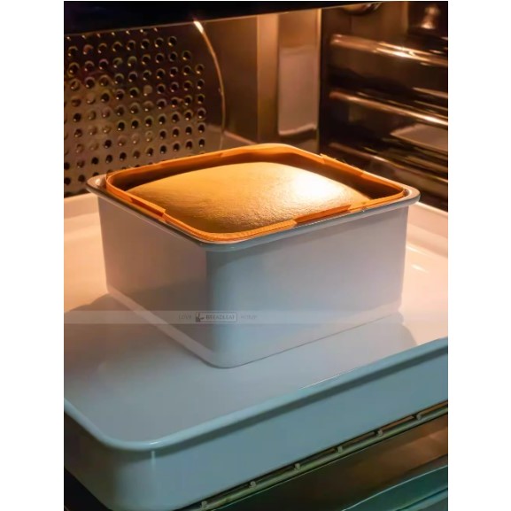 Khuôn Vuông Màu Trắng Thành Cao Chống Dính Breadleaf