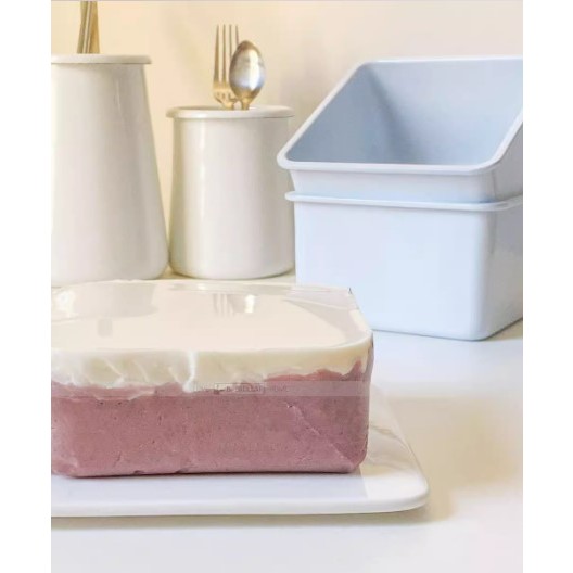 Khuôn Vuông Màu Trắng Thành Cao Chống Dính Breadleaf