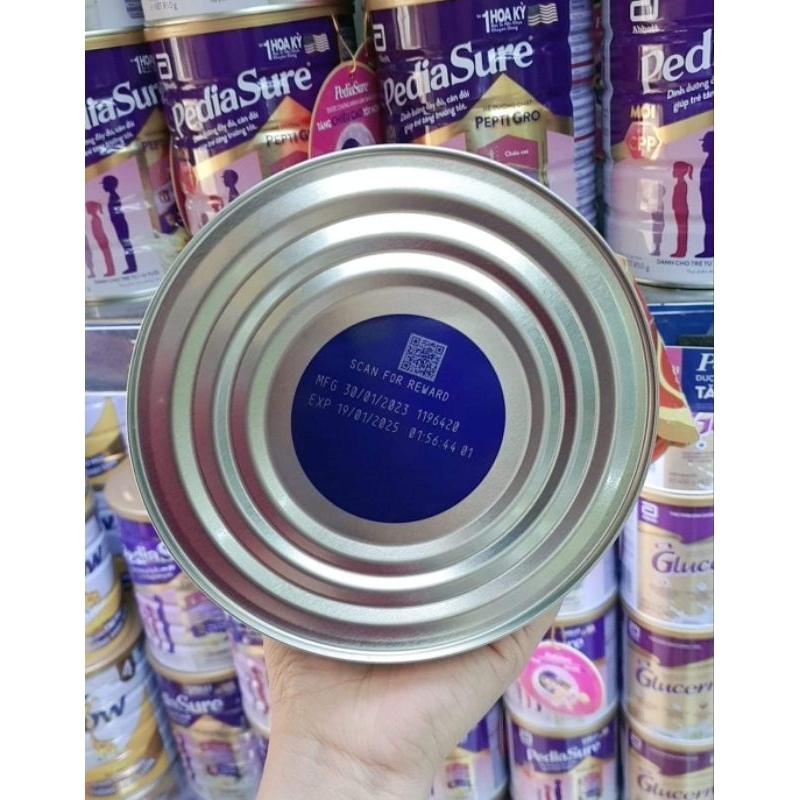 Sữa Bột Pediasure 1,6kg hương Vani Mẫu ít ngọt, Date xa