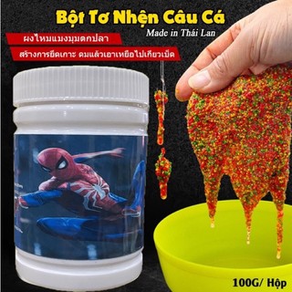 Bột tơ nhện thái lan tạo sự kết dính mồi câu, làm mồi vuốt- mồi câu cá vuốt