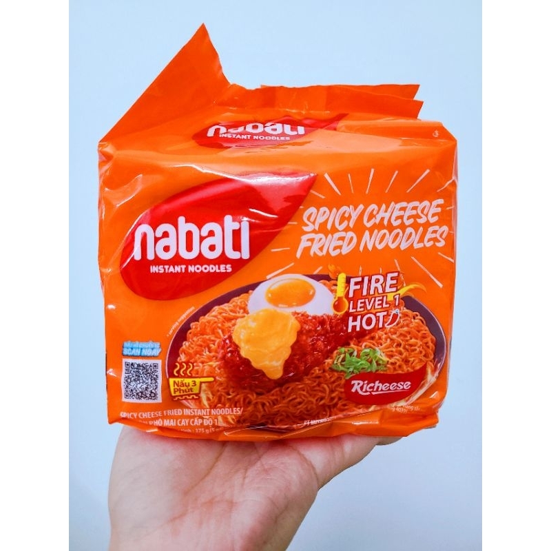 Combo 5 gói mì phô mai Nabati 74gram