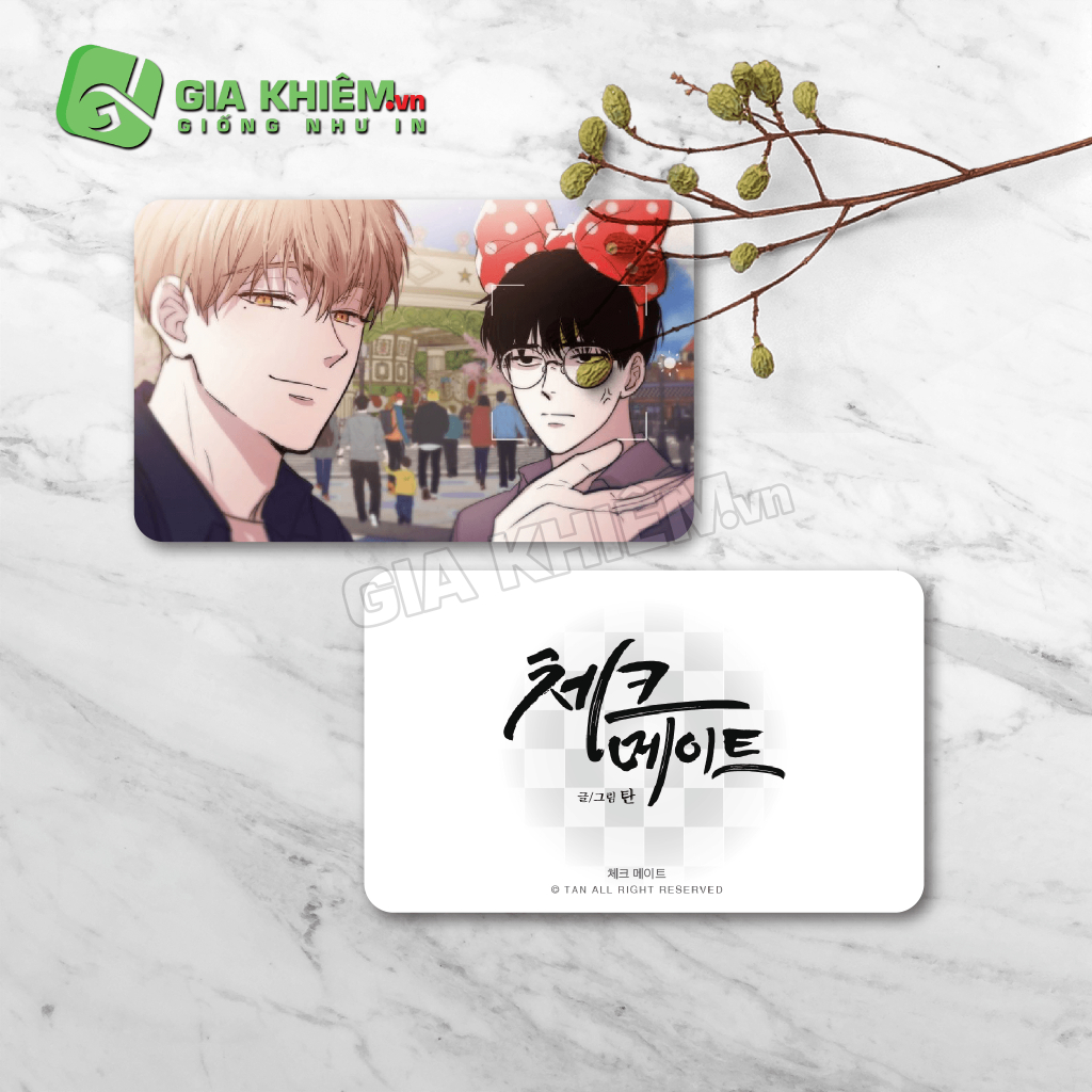Card bo góc giấy truyện CHIẾU TƯỚNG - CHECKMATE