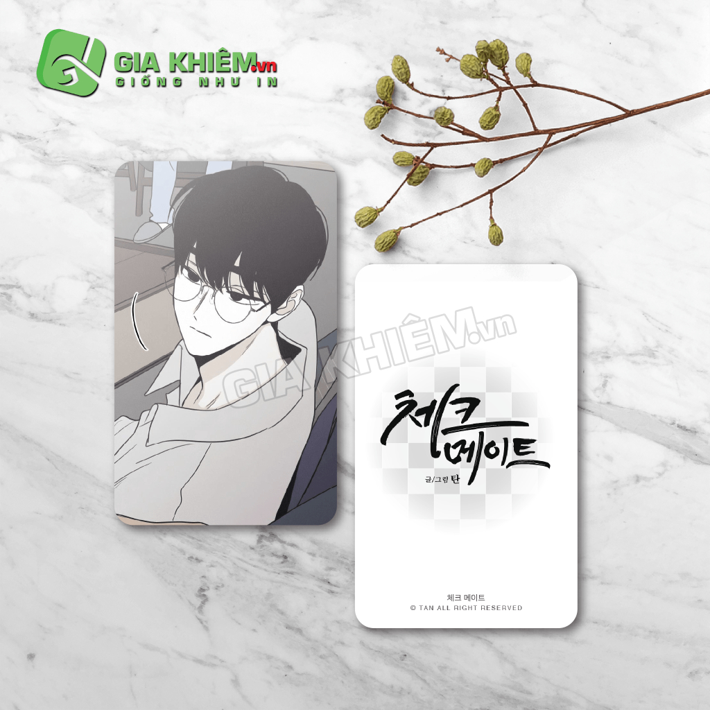 Card bo góc giấy truyện CHIẾU TƯỚNG - CHECKMATE