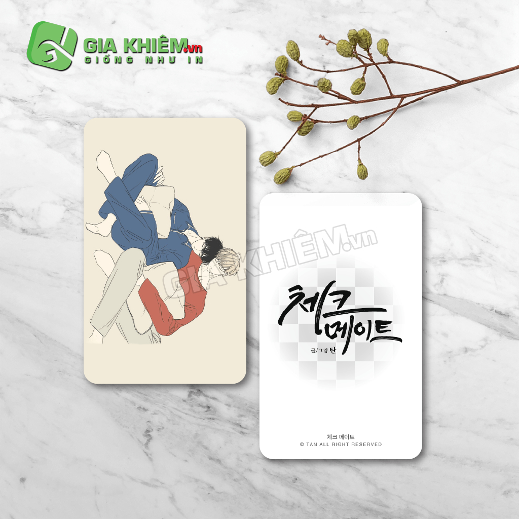 Card bo góc giấy truyện CHIẾU TƯỚNG - CHECKMATE