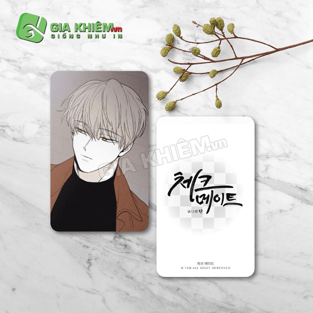 Card bo góc giấy truyện CHIẾU TƯỚNG - CHECKMATE