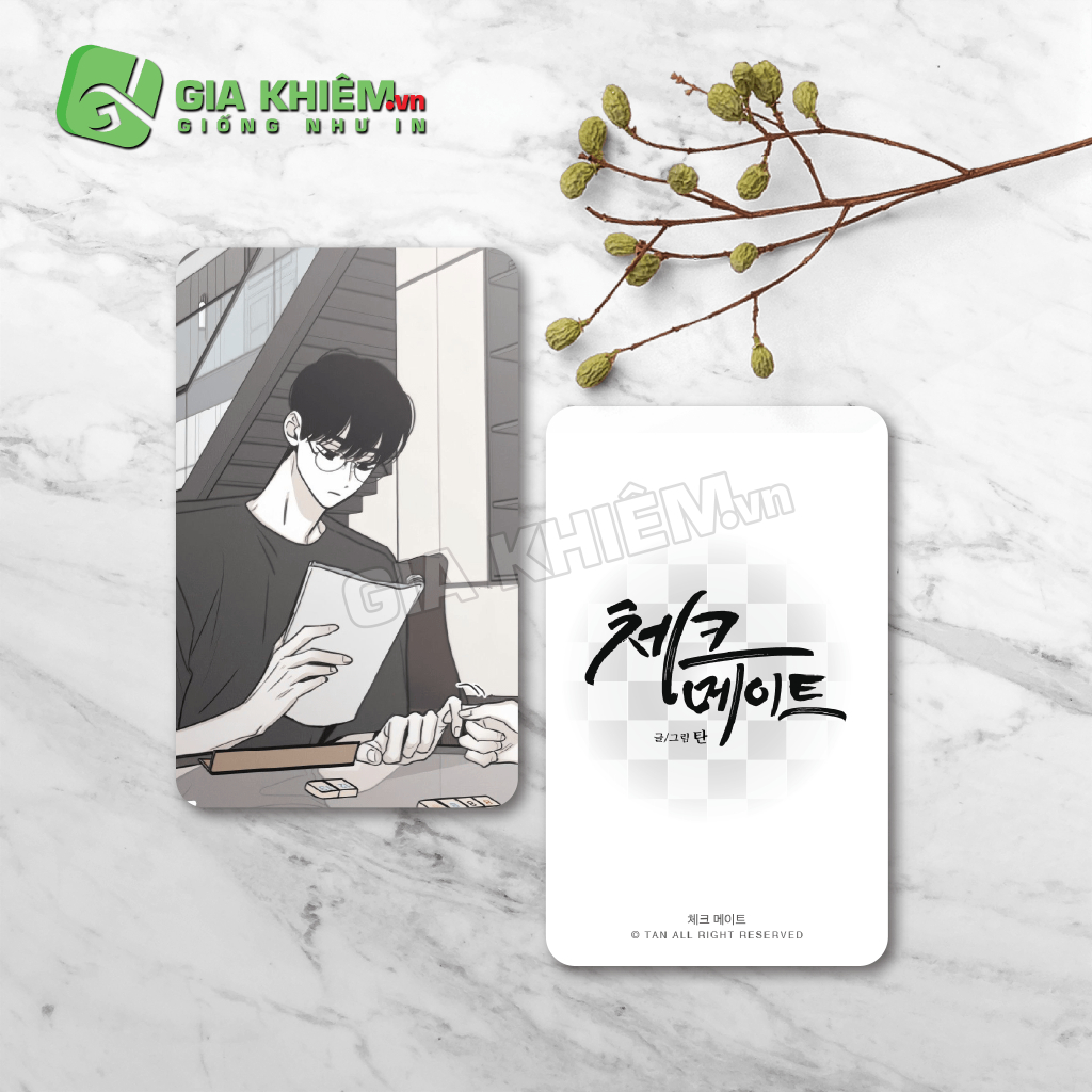 Card bo góc giấy truyện CHIẾU TƯỚNG - CHECKMATE