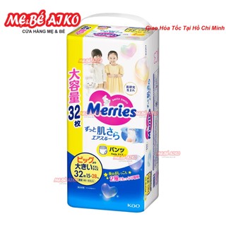Tã - bỉm quần merries jumbo xxl32