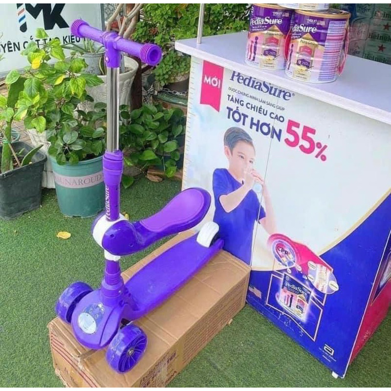 xe trượt scooter cho bánh, quà tặng Pediasure