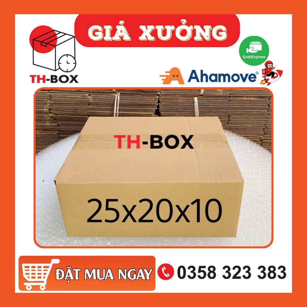 25x20x10 1 Hộp carton đóng hàng