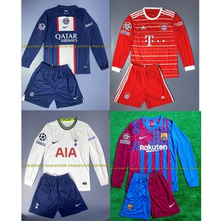 Bộ áo bóng đá Bayern - PSG -   Dài Tay Hàng Super Thailand Logo Thuê toàn bộ