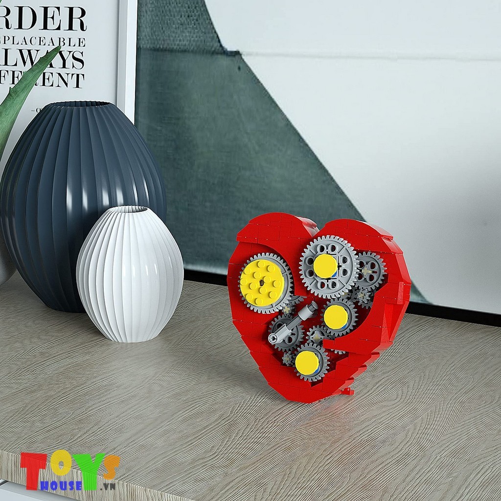 Đồ chơi lắp ráp dạng Lego Trái Tim Robot Cơ Khí