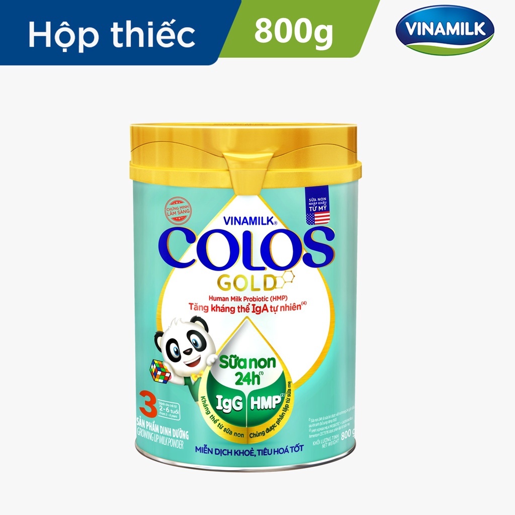 SỮA BỘT VINAMILK COLOS GOLD 3 800G HSD 4-2024