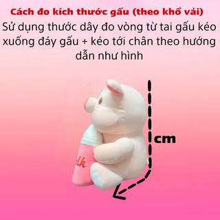 Gấu bông Heo ôm bình sữa