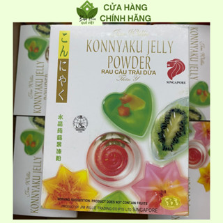 Bột Rau Câu Trái Dừa Konnyaku Jelly Powder Thiên Ý Singapore Chính Hãng - Hộp 12 gói