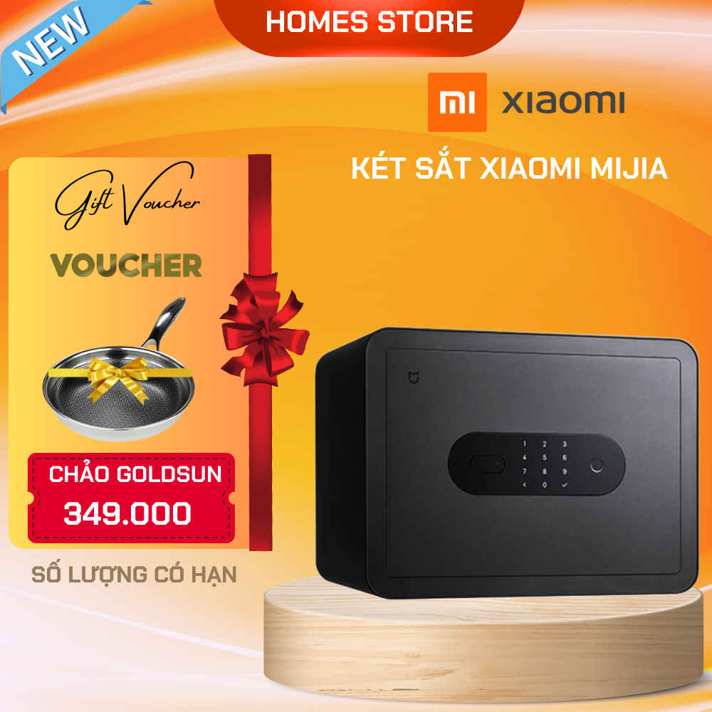 Két Sắt Điện Tử Xiaomi Mijia Smart Safe Tích Hợp Vân Tay Kết Nối Wifi App Mihome - Hàng Chính Hãng