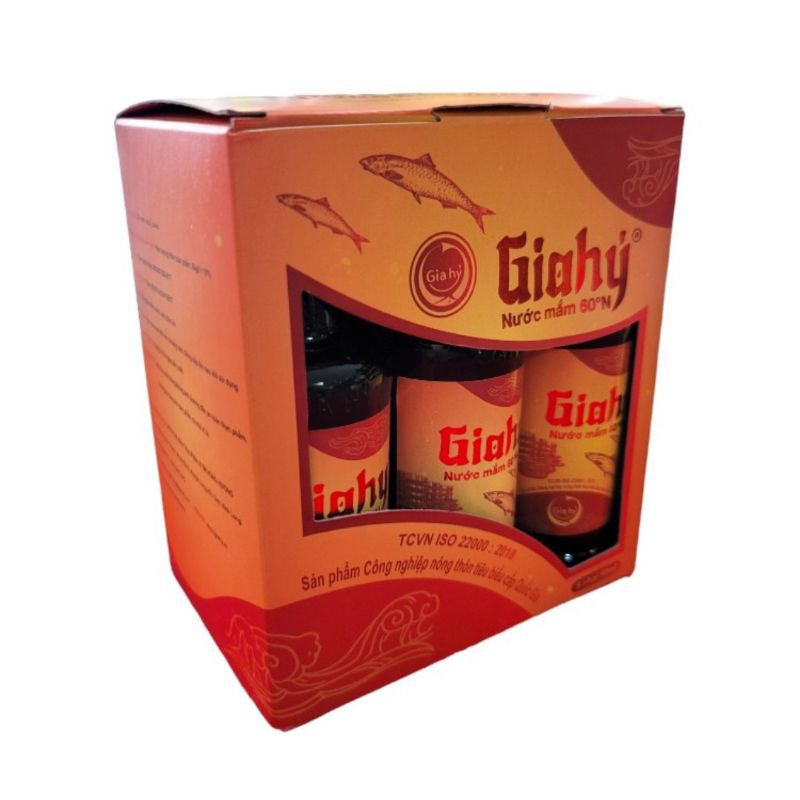 HỘP NƯỚC MẮM GIA HỶ 6 CHAI 60N X50ML