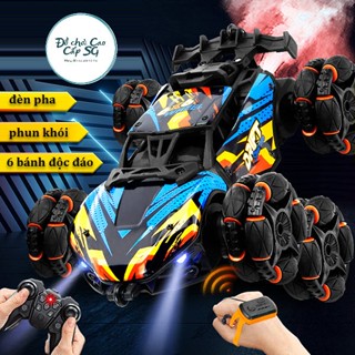   Hỏa tốc HCM  Xe điều khiển địa hình 6 BÁNH phun khói có đèn ô tô điều khiển từ xa drift làm quà tặng sinh nhật cho bé 