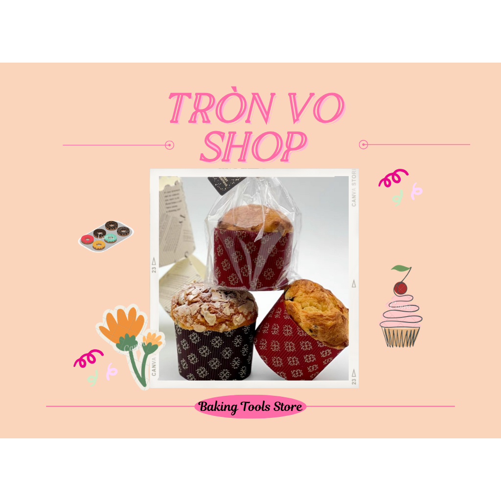 Cup giấy panettone size 5"  [set/10c]