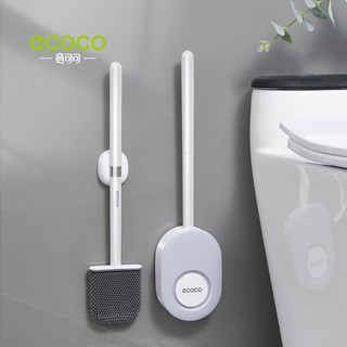 Chổi cọ nhà vệ sinh silicon ECOCO chính hãng, cây chà bồn cầu treo tường E2204
