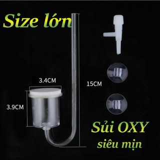 Cốc sủi oxy siêu mịn | Đầu sủi oxy cho bể cá