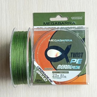 Dây Dù Câu Cá MEGABARRA MEKONG PRIDE 4X 100m Chuyên Câu Lure,Câu Lục,Câu Ngâm....Dây Mềm,Mịn,Dai Chắc