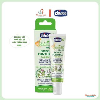 Lăn bôi côn trùng CHICCO 10ml, Lăn bôi muỗi đốt thành phần thiên nhiên an toàn - Monnie Kids