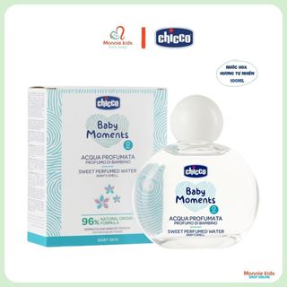 Nước hoa cho bé CHICCO 0m+ 100ml, nước hoa trẻ em hương thơm tự nhiên - Monnie Kids