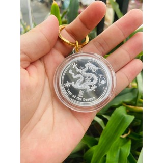 Tiền Lì Xì Bộ tiền xu Úc hình con Rồng Vàng Bạc giá rẻ + hộp nhung sang trọng 2024