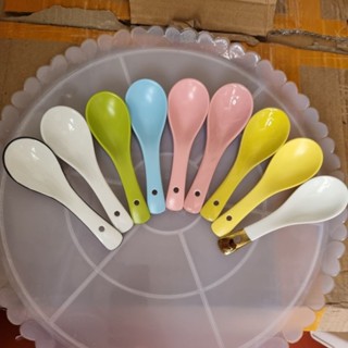 Thìa sứ đẹp muỗng sứ đủ các màu