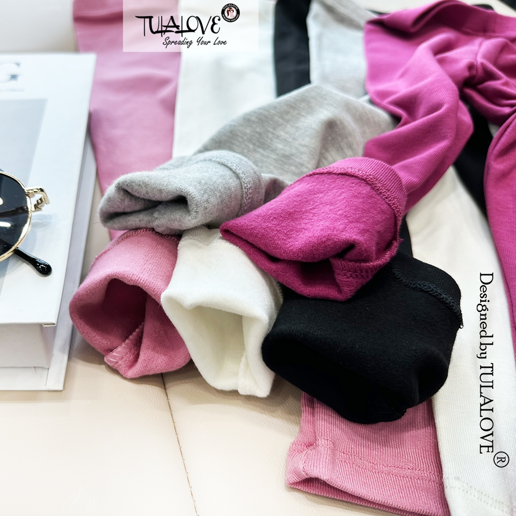 Quần Legging Dài Zip Lông Thu Đông Bé Gái Tulalove