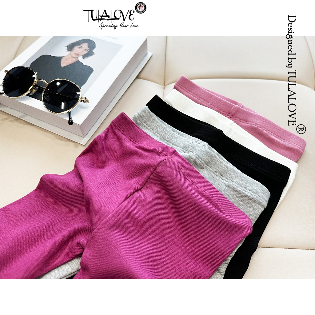 Quần Legging Dài Zip Lông Thu Đông Bé Gái Tulalove