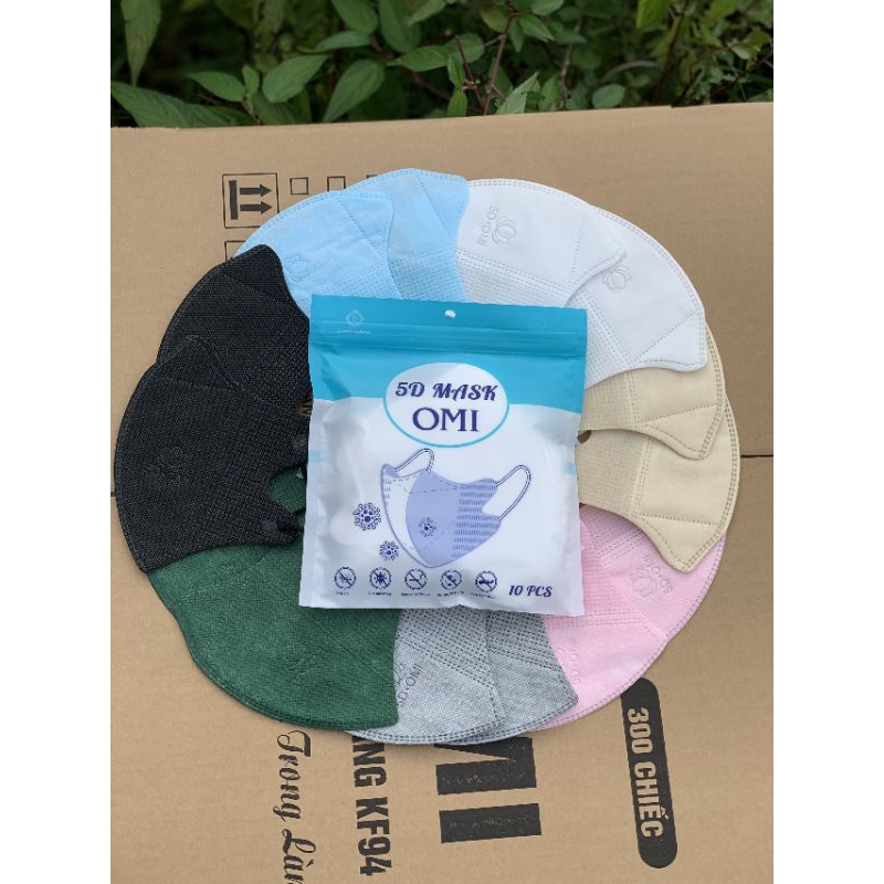 Khẩu Trang 5D THÁI LAN , 5D MASK CAREION Chống Tia UV , Kháng Khuẩn Đủ Màu Sắc