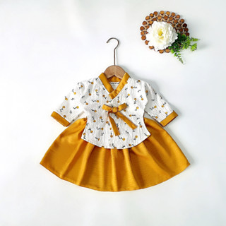 Đầm cho bé gái kiểu dáng Hanbok cách tân siêu xinh ⚡FREESHIP⚡ Váy trẻ em, váy mặc Tết chất liệu mềm mướt, sang trọng