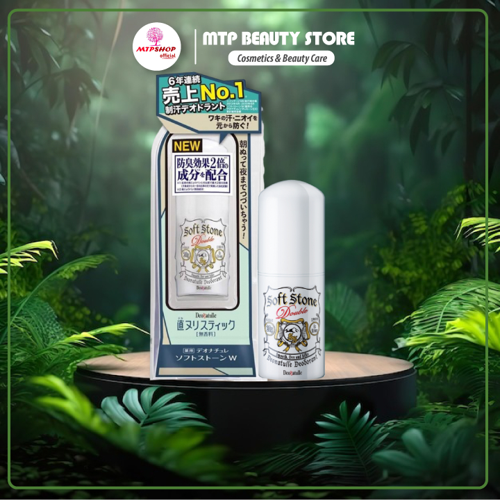 Lăn Khử Mùi Đá Khoáng Soft Stone 20g Nhật Bản