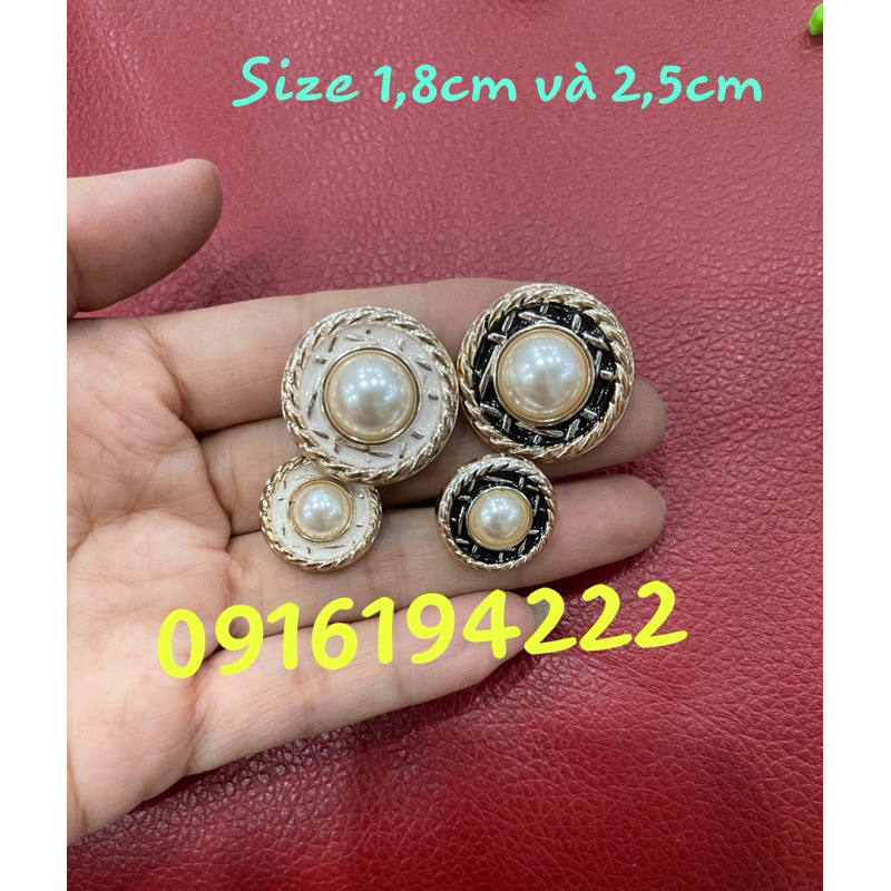 10 Cúc vest nữ, nút áo vest nữ, nút áo comple size 1,8cm và 2,5cm