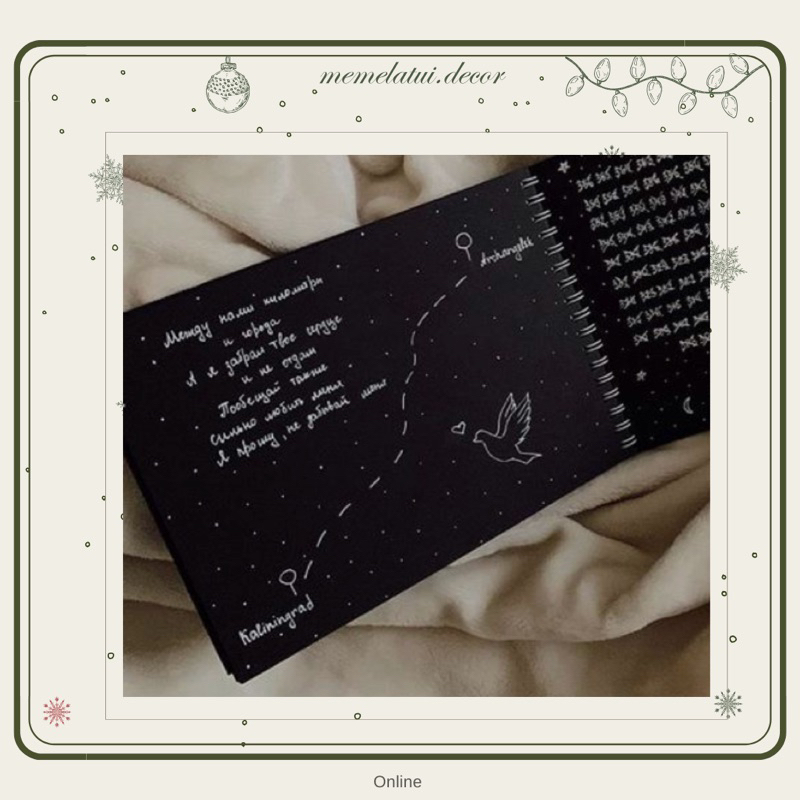 Sổ- Abum dán ảnh "Love Version" decor bìa theo yêu cầu