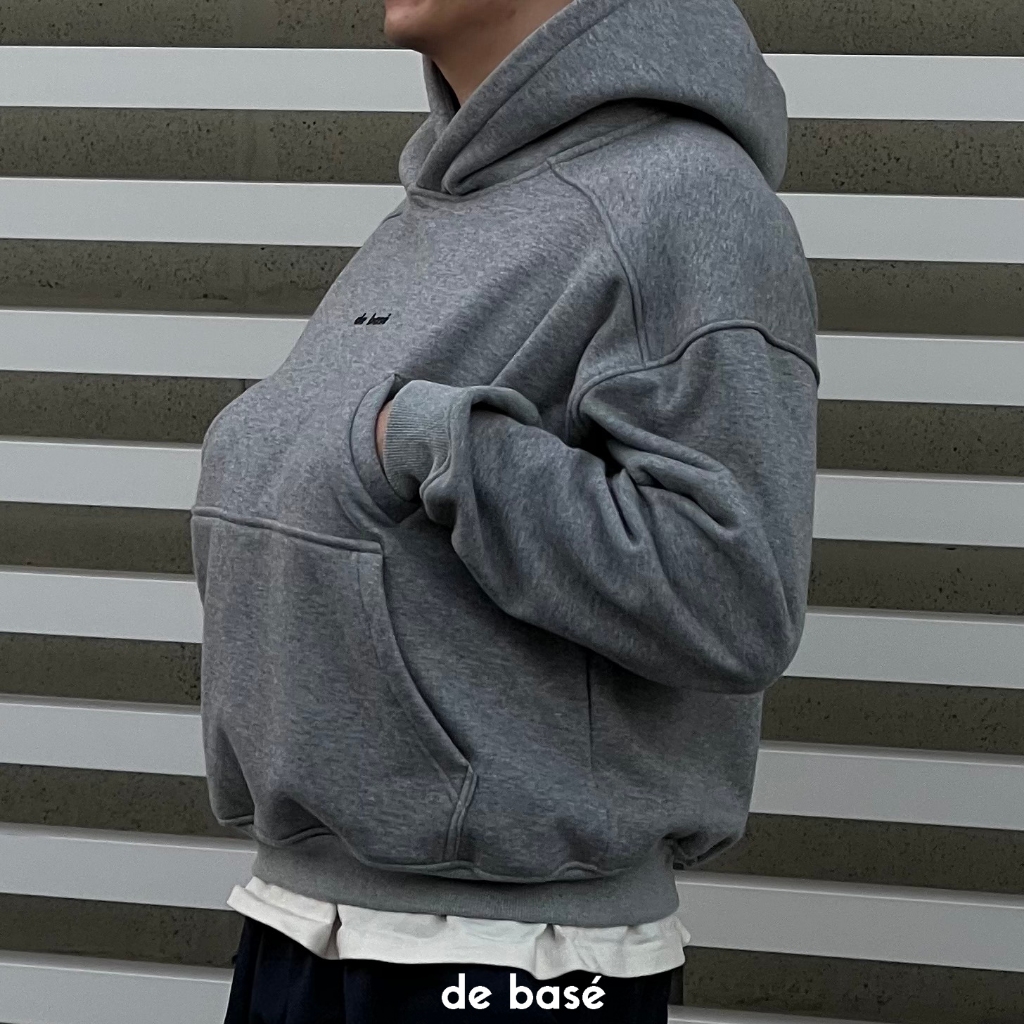 Áo Hoodie - LAZY POCKET HOODIE - Nỉ Bông 360gsm - De Basé